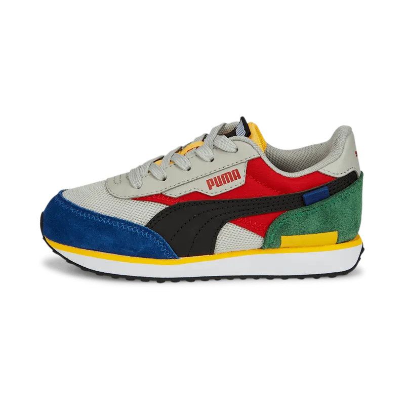 PUMA Future Rider Splash Kids’ Burnt Red/Gray Violet/Black (381855-06)