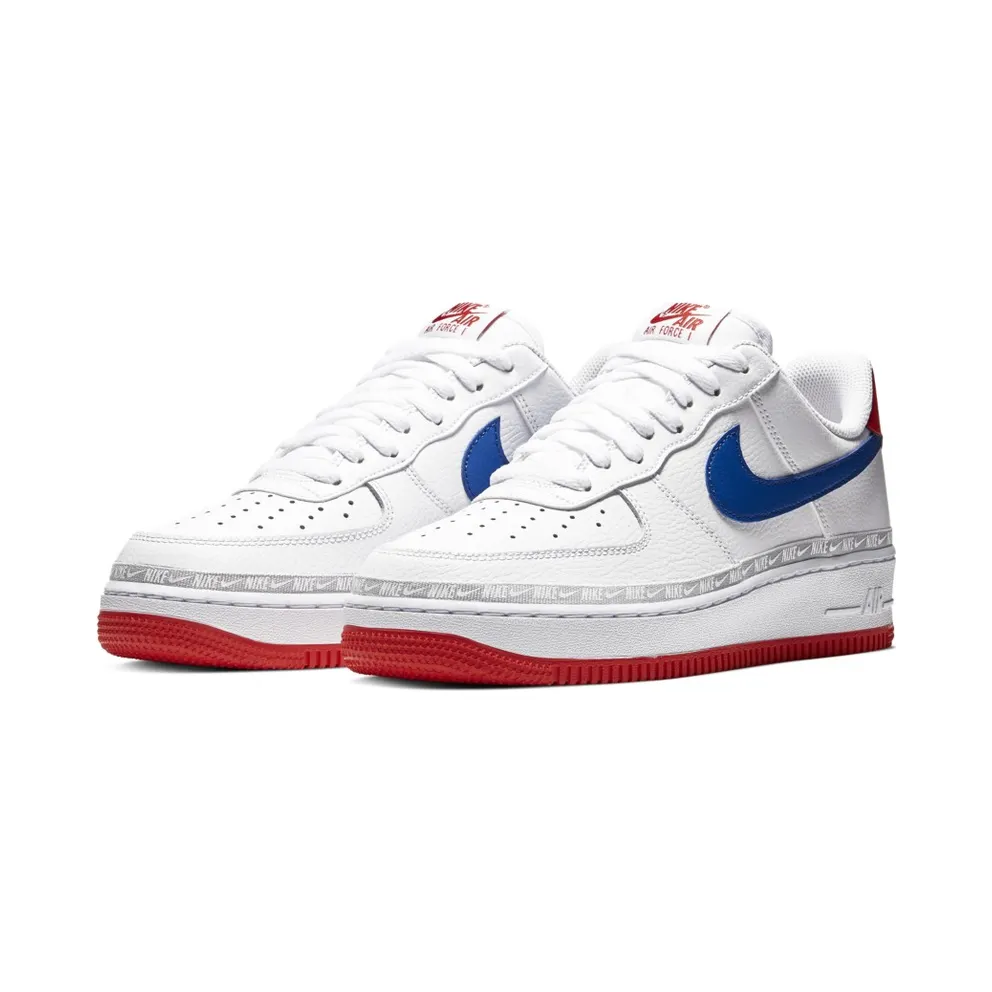 Nike Air Force 1 Low Overbranding White Red Blue White/Habanero Red-Game Royal (CD7339-100)