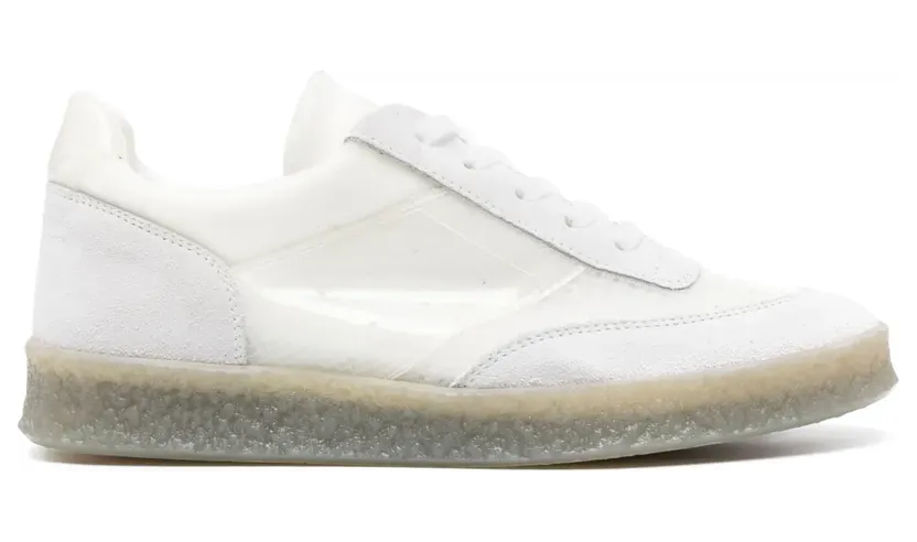 MM6 Maison Margiela Sneakers mit Wildledereinsätzen – Weiß (S59WS0212P6391)