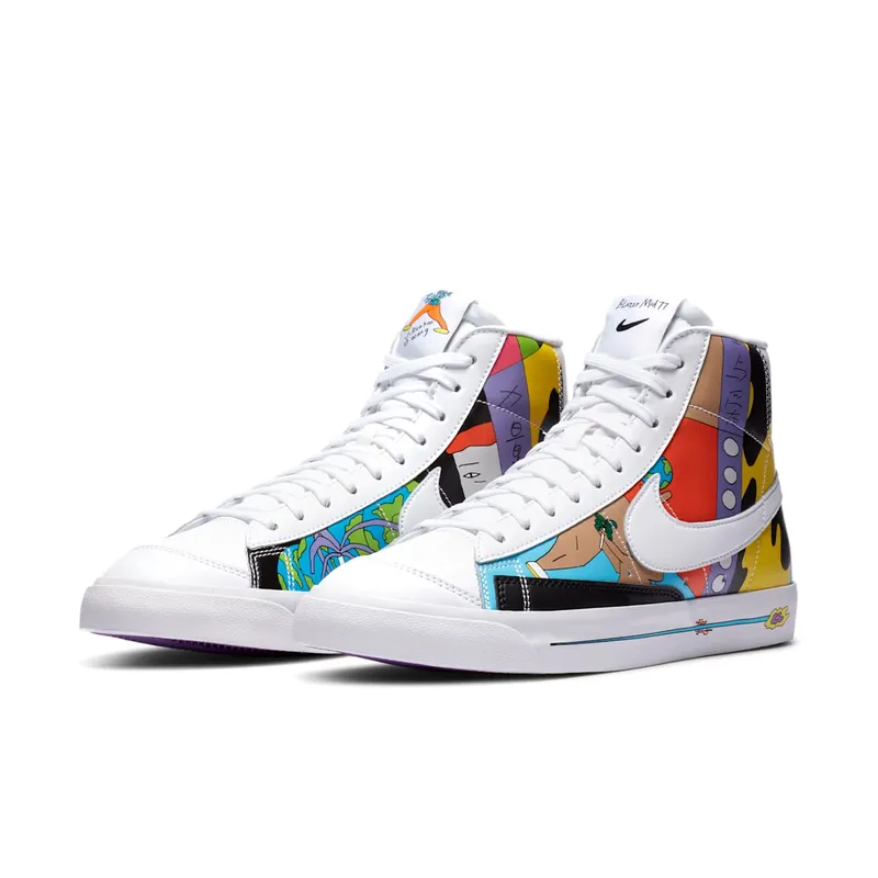 Nike Blazer Mid 77 Flyleather Ruohan Wang Multi-Color/Multi-Color (CZ3775-900)