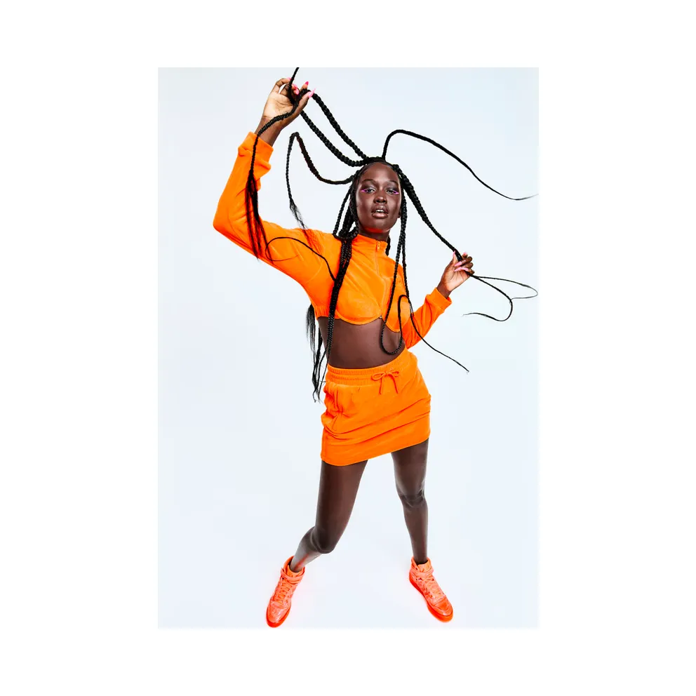 Adidas Jeremy Scott Forum Dipped Orange / White / Signal Orange (Q46124)