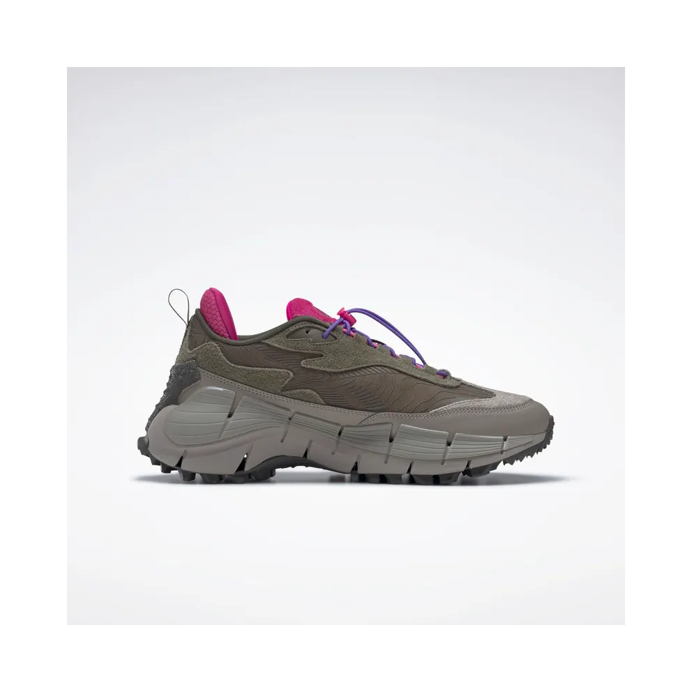 Reebok Zig Kinetica 2.5 Edge Army Green / Boulder Grey / Semi Proud Pink (HR1772)