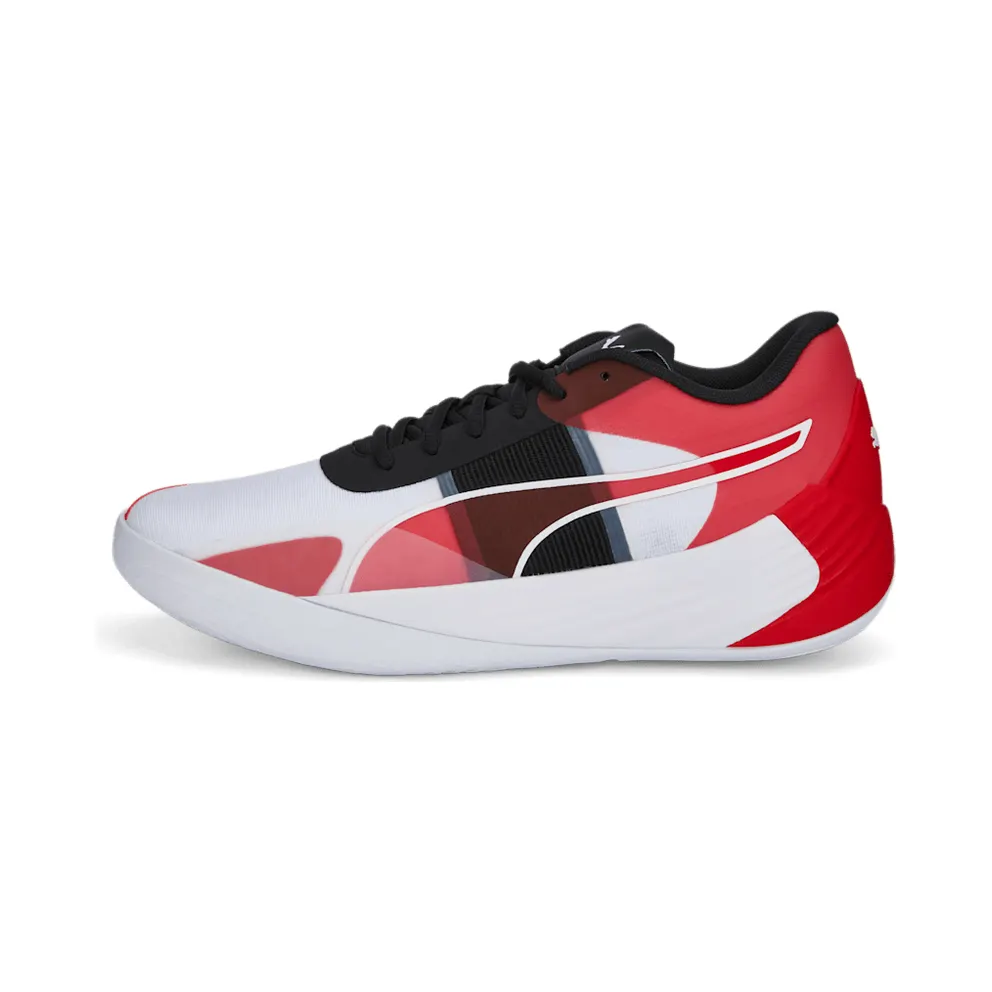 Puma Fusion Nitro Team Basketball Shoes White/Red (377035-02)