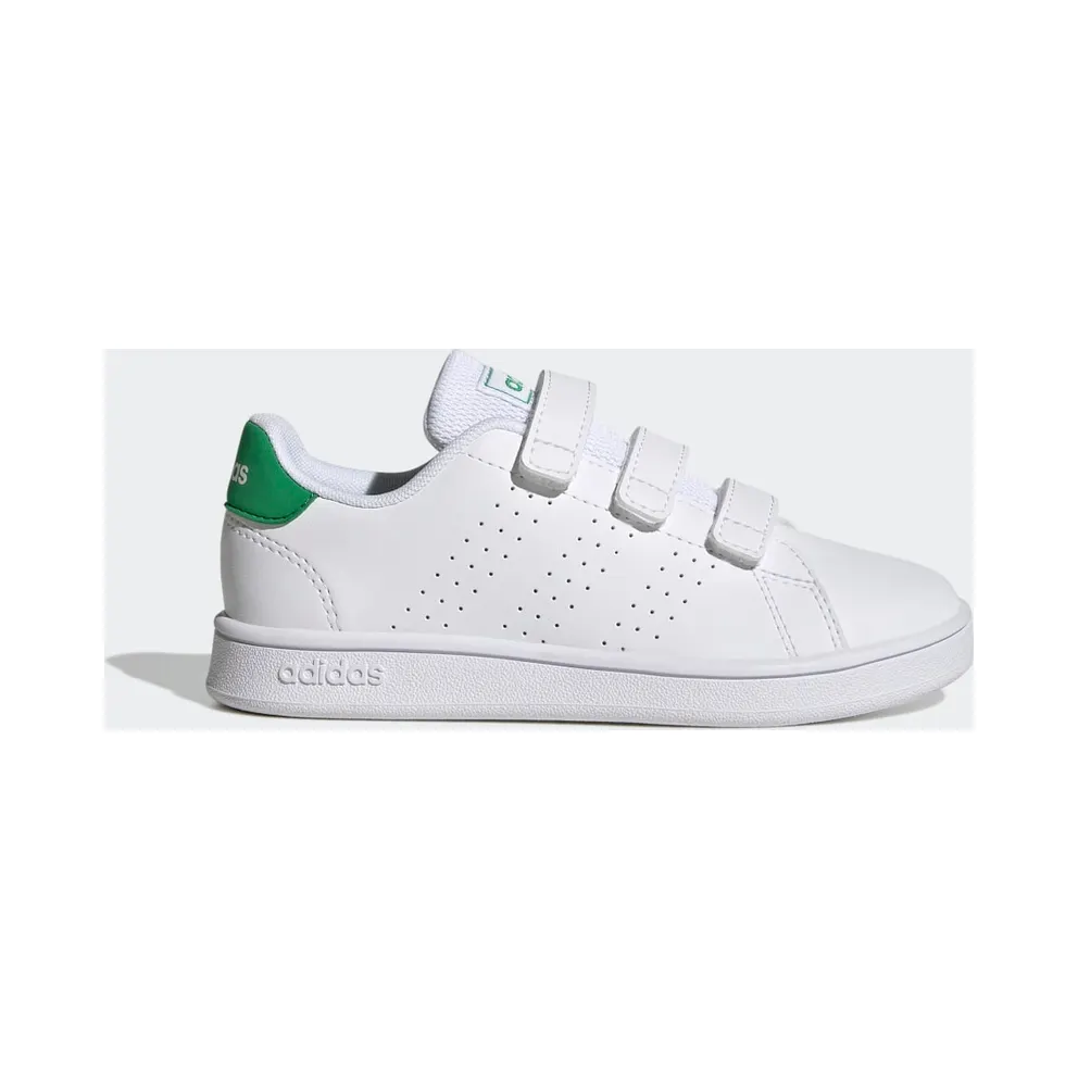 Adidas Advantage Court Lifestyle Hook-and-Loop Cloud White / Green / Core Black (GW6494)