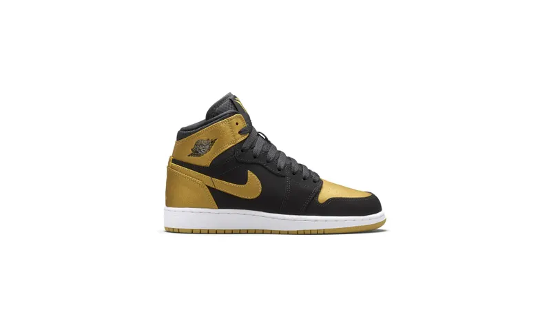 Jordan  1 Retro Melo (GS) Black/Metallic Gold-White (705300-026)