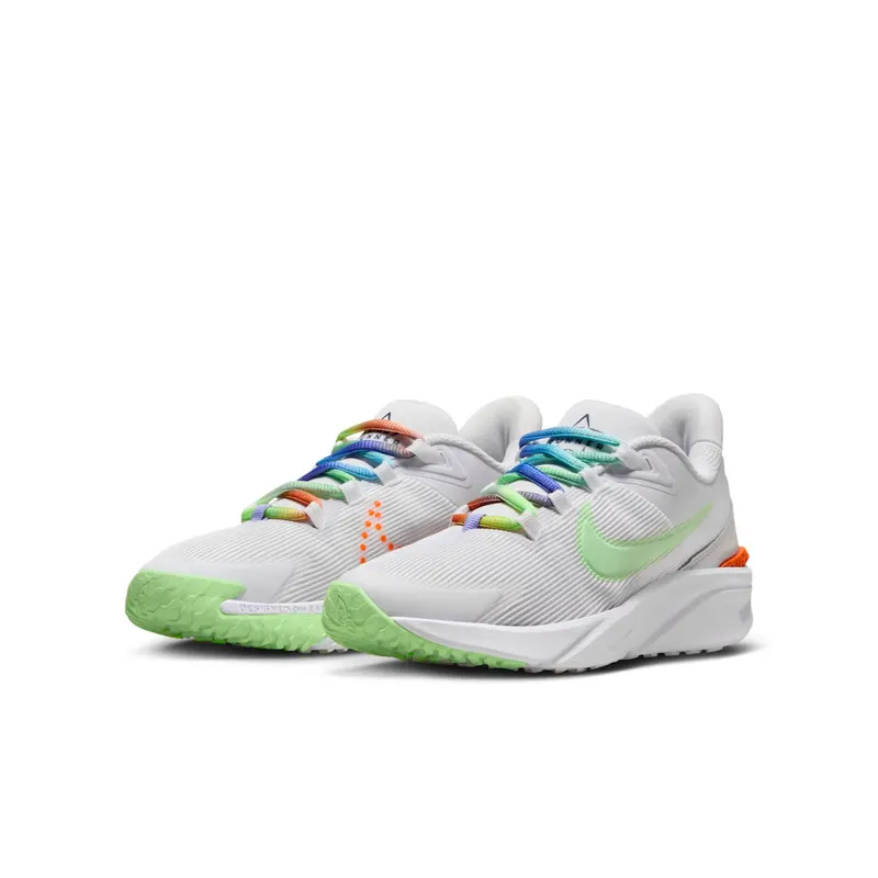 Nike Star Runner 4 Next Nature SE White Photon Dust Total Orange Vapor Green (FN4979-100)