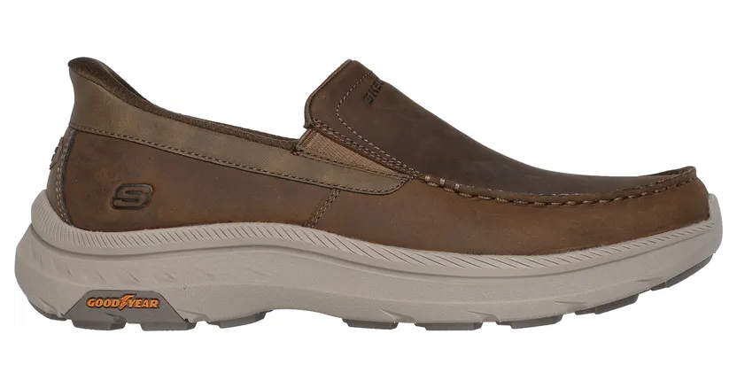 Skechers Slip-ins Relaxed Fit: Pollard Osgood “Brown (205334 Dsrt)” (205334DSRT)
