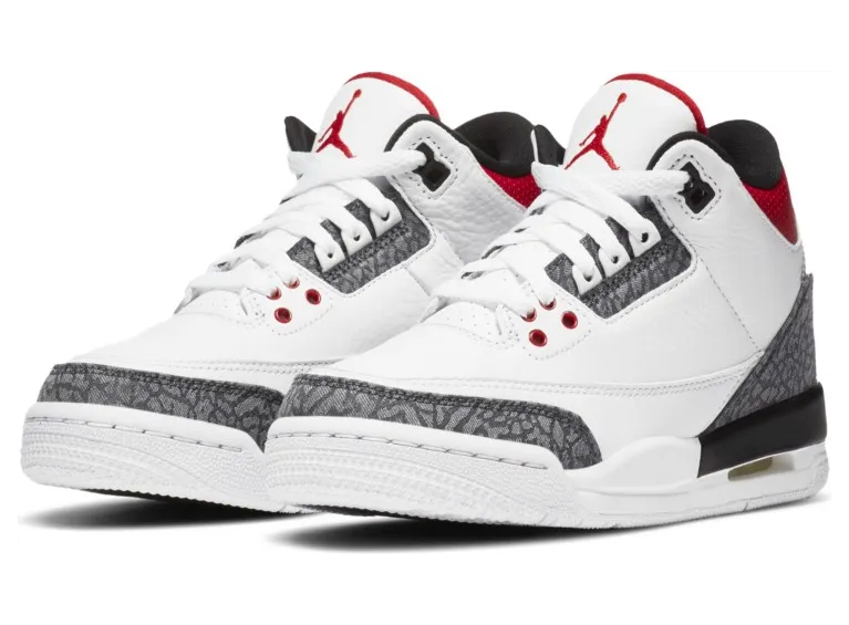 Air Jordan 3 SE-T GS ‘Fire Red’ Japan Exclusive White/Fire Red/Black (DB4169-100)