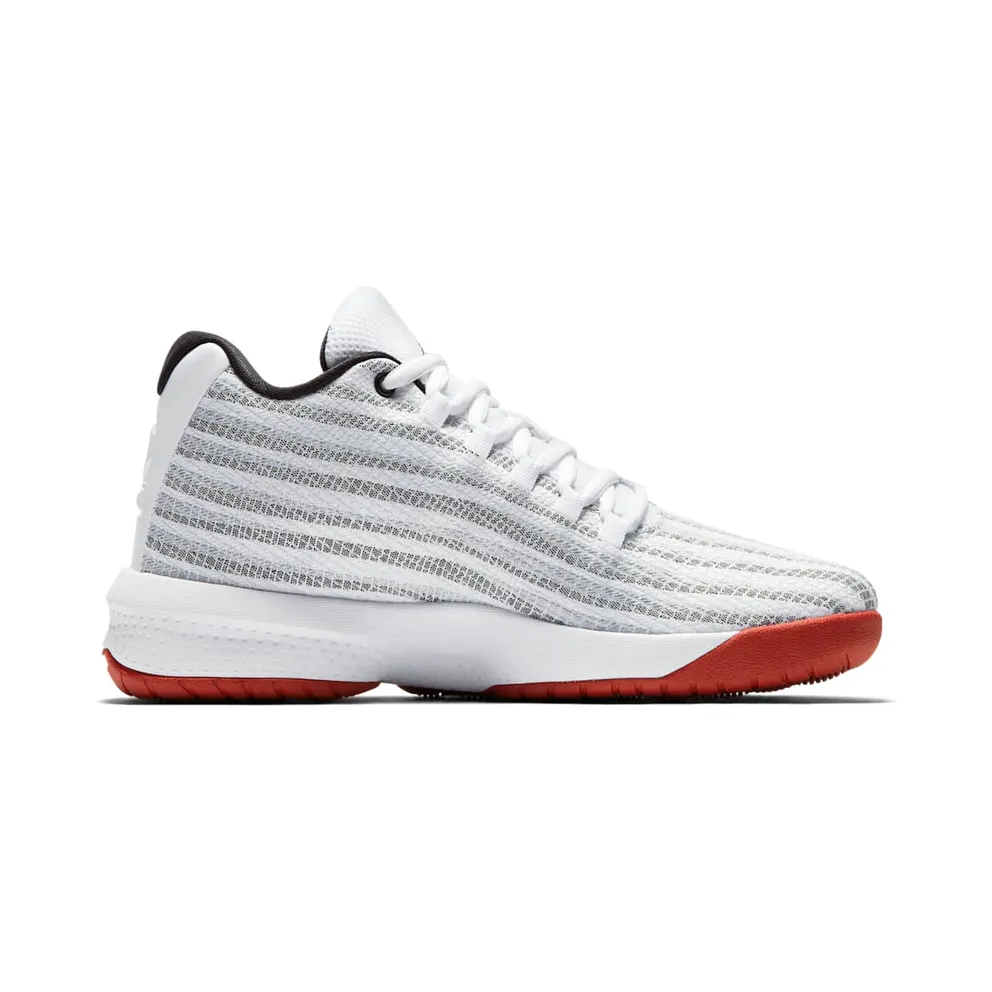 Jordan B Fly White (GS) “White / Black / Gym Red” (881446-101)