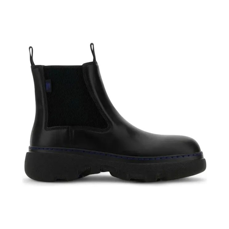 Burberry Creeper Low Leather Chelsea Boot Black (8092588)
