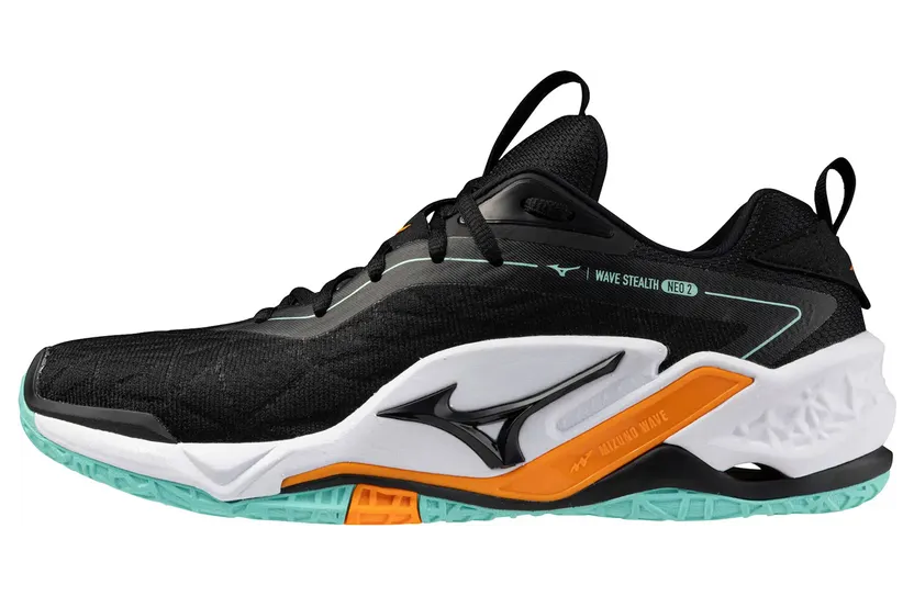 Mizuno Wave Stealth Neo 2 Black Tangelo Ice Green (X1GA240012)
