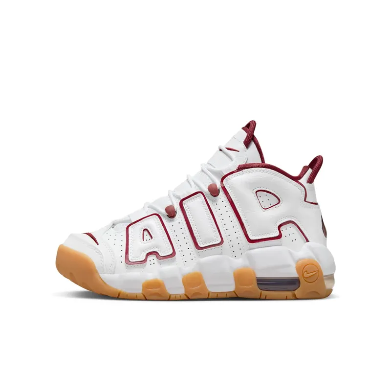 Nike Air More Uptempo “White / Gum Light Brown / Team Red” (FJ2846-100)