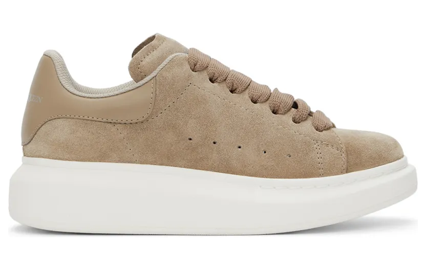 Alexander McQueen Beige Suede Oversized Sneakers (650792WIA51)