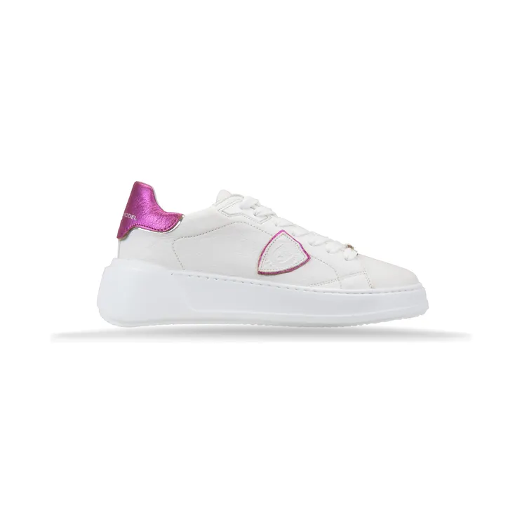 Philippe Model Tres Temple “White/Fuchsia” (BJLD WM01)