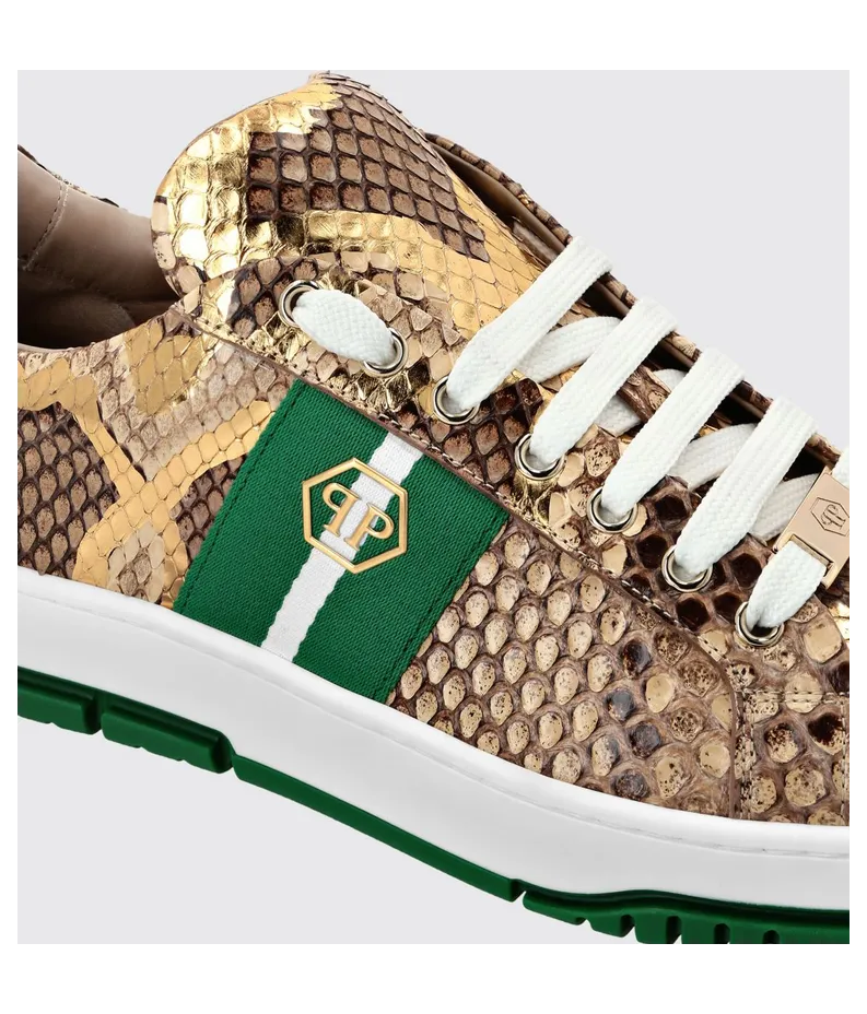 Philipp plein Python Leather Sneakers Brown (AAESUSC0870PLE029P04) (3)