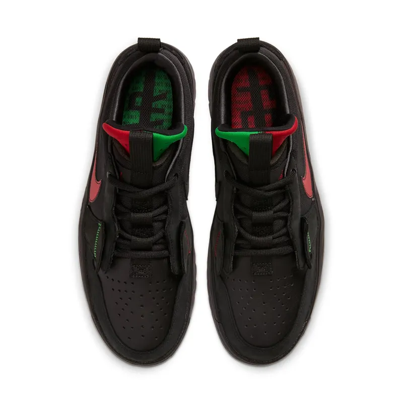 Jordan 1 Low React Fearless Ghetto Gastro Black/Team Red (CT6416-001)