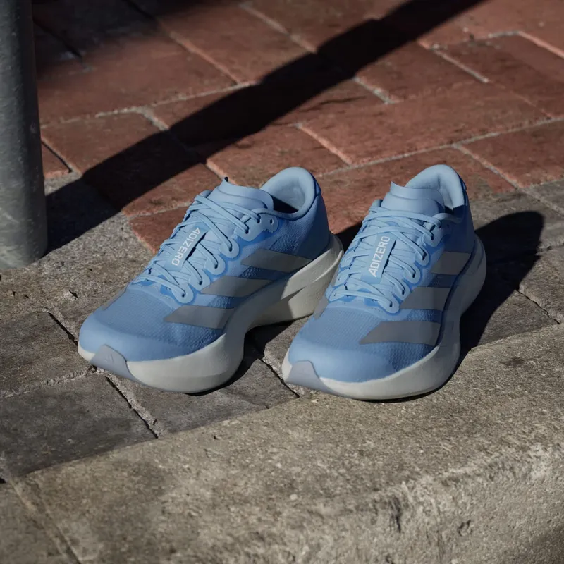 Adidas Adizero EVO SL Glow Blue / Silver Metallic / Cloud White (JS4453)