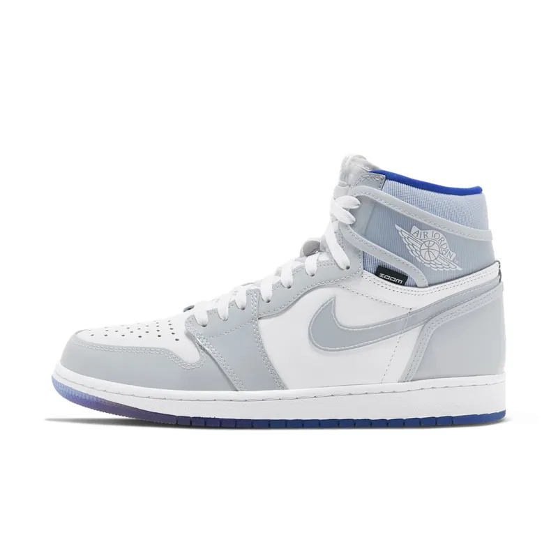Air Jordan 1 Retro High Zoom White Racer Blue (2020) (CK6637-104)