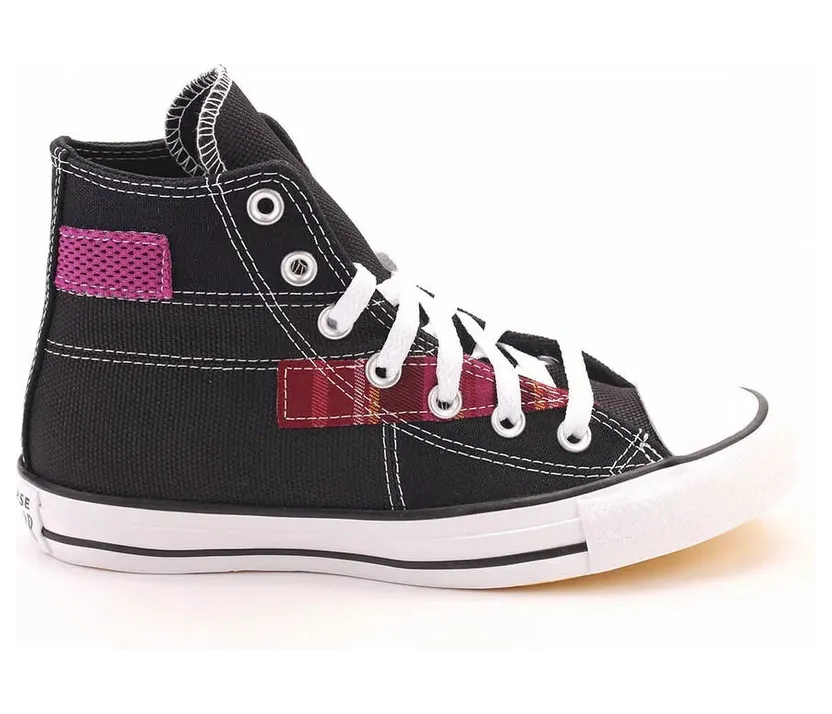 Converse Chuck Taylor All Star High ‘Hacked Fashion – Black Cactus Flower’ Black/White/Cactus Flower (168745C)