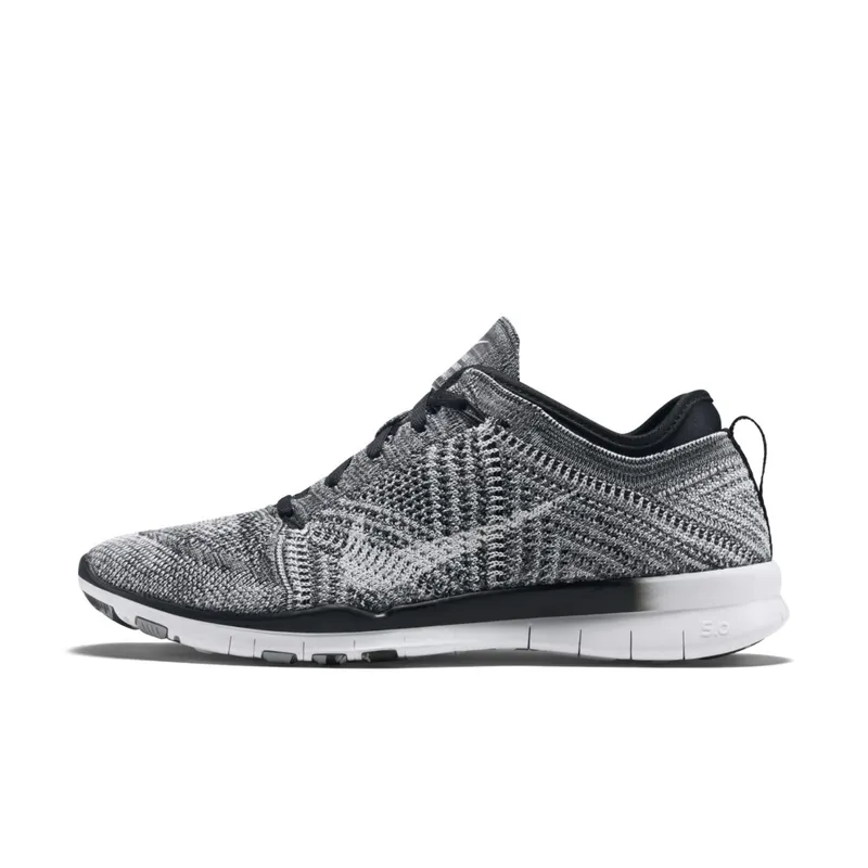 Nike Free Tr Flyknit Oreo (W) Black/White-Wolf Grey (718785-001)