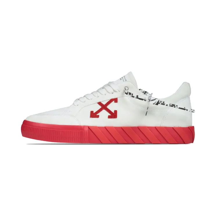 Off-White Vulcanized Low ‘White Red’ White/Red (OMIA085F20LEA0050125)