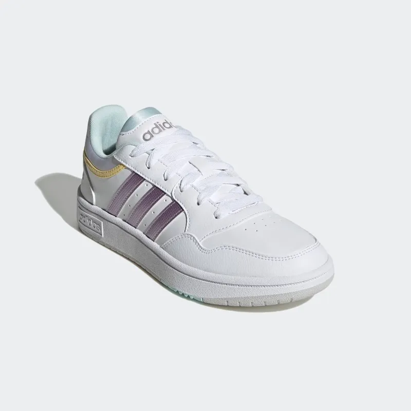 Adidas Hoops 3 Cloud White / Matt Purple Met. / Almost Yellow (GX1806)