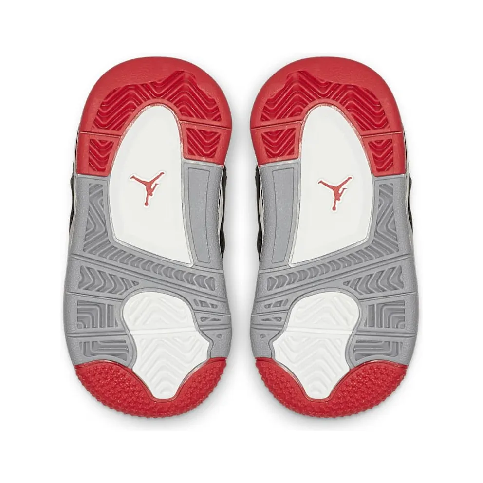 Jordan 4 Retro Bred 2019 (TD) Black/Fire Red-Cement Grey-Summit White (BQ7670-060)