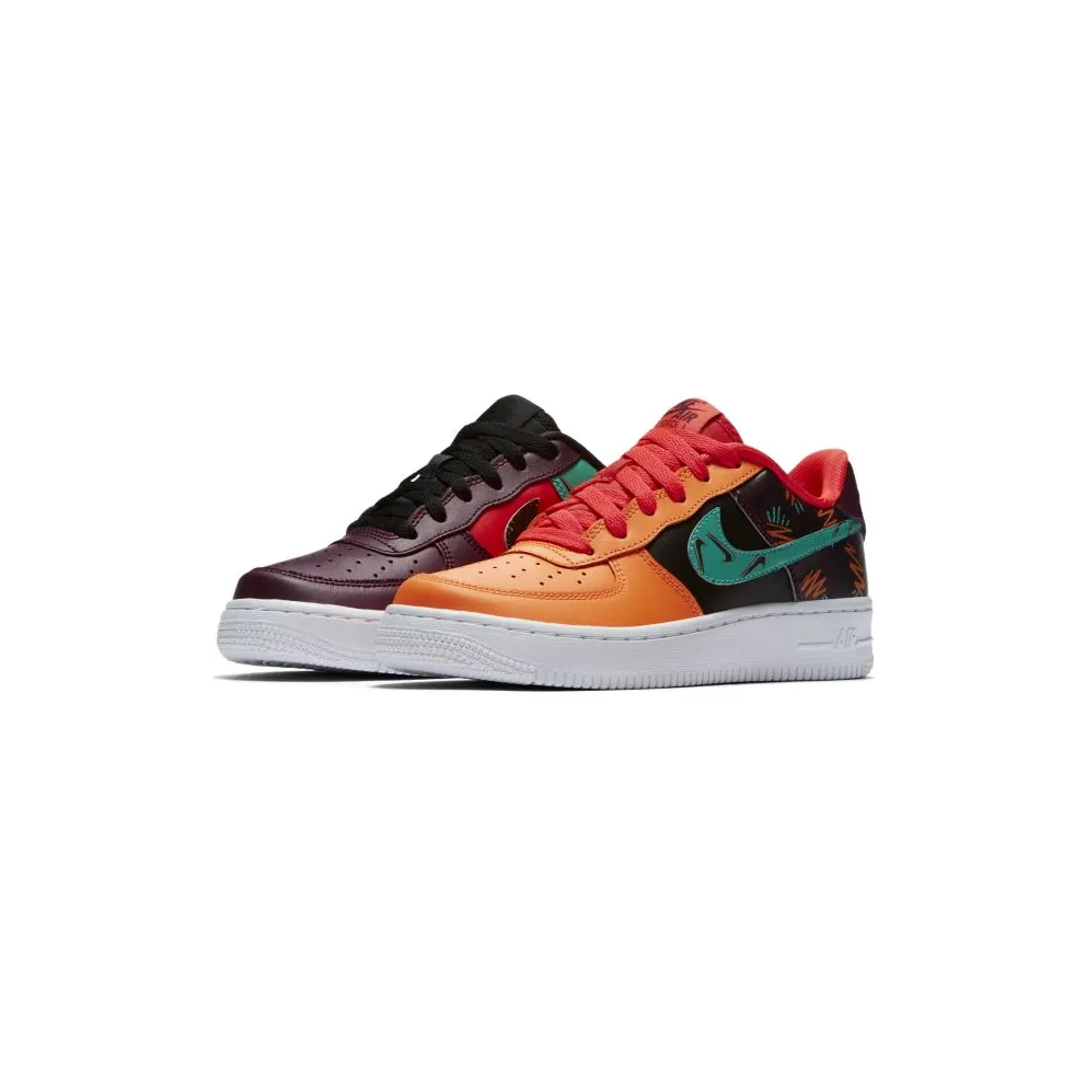 Nike Air Force 1 Low What The 90s (GS) Bordeaux/Hyper Jade-Total Orange-Black (AT3407-600)