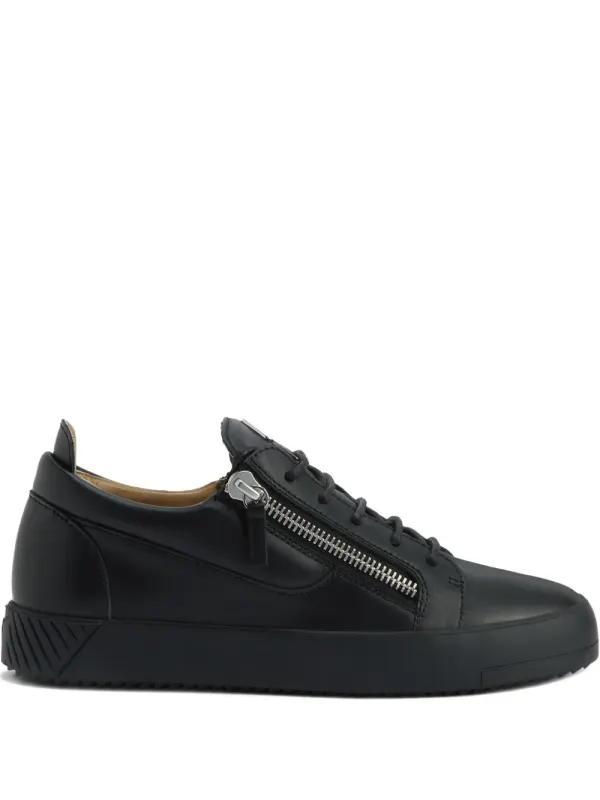 Giuseppe Zanotti Frankie leren sneakers with ritsdetail – Black (RU50028H05)