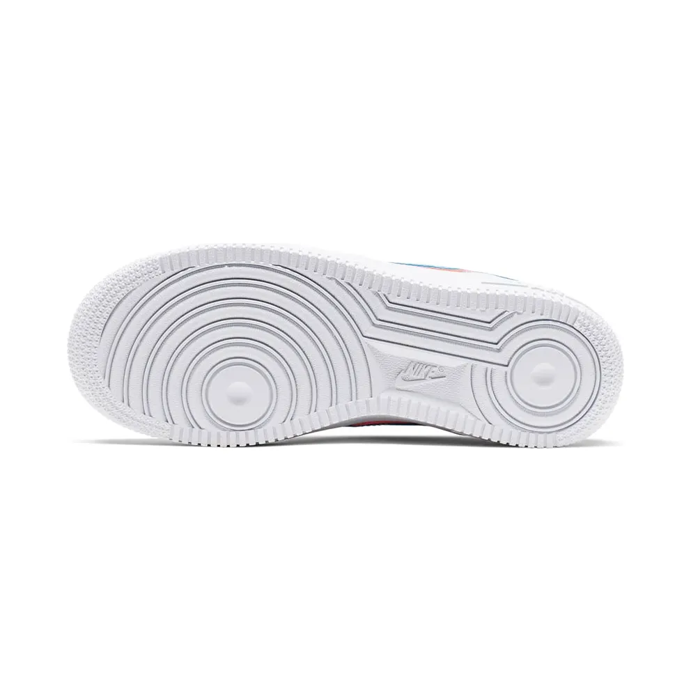 Nike Air Force 1 Low 3D Glasses (GS) White/Bright Crimson-Blue Hero (BV2551-100)