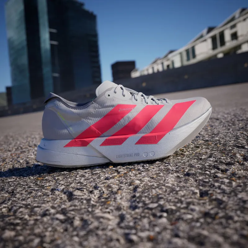 Adidas Adizero Adios Pro 4 Grey Two / Lucid Red / Grey (JR6357)