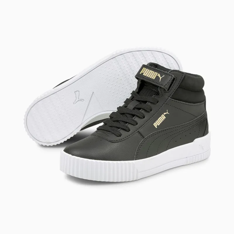 PUMA Carina Mid Youth Black/Black/Gold (374440-03)