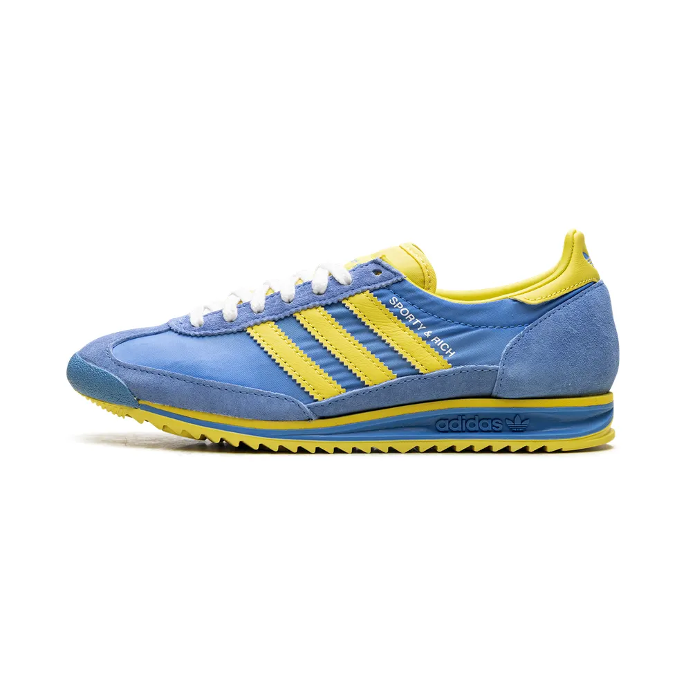 Adidas SL 72 RS “Sporty & Rich – Sweden Pack – Blue/Yellow” (JH6701)