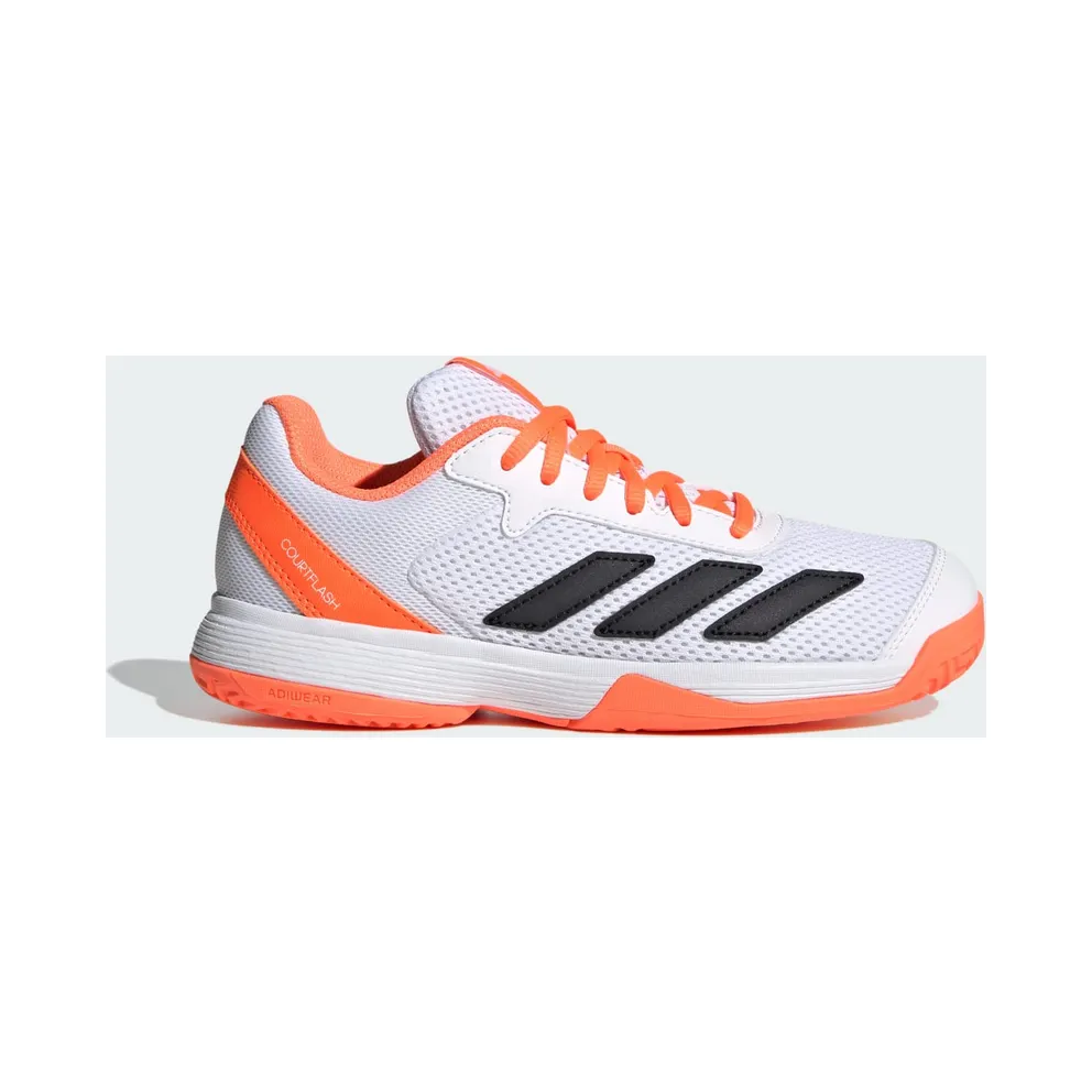 Adidas Courtflash Tennis Kids Lucid Orange / Cyber Metallic / Cloud White (JR4450)