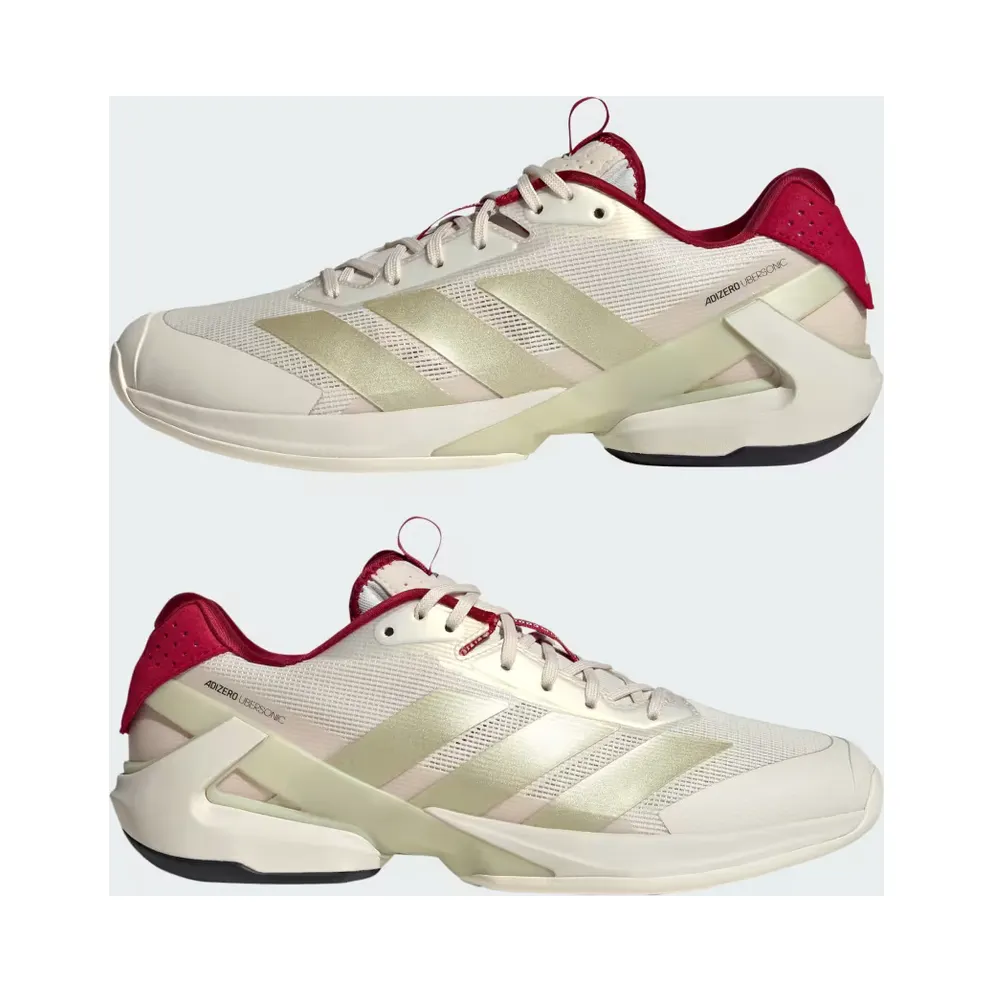 adidas Adizero Ubersonic 5 Chalk White Ice Gold Metallic (JS2562)
