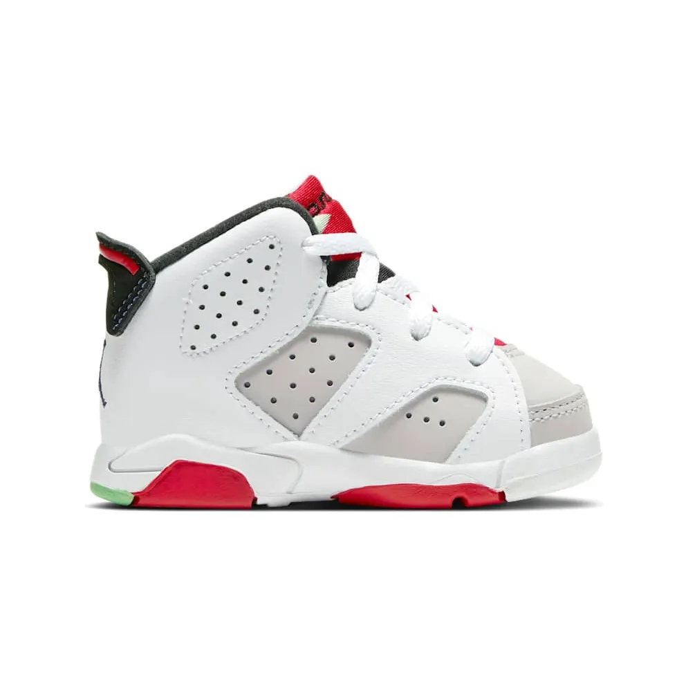 Jordan 6 Retro Hare (TD) Neutral Grey/White-True Red-Black (384667-062)