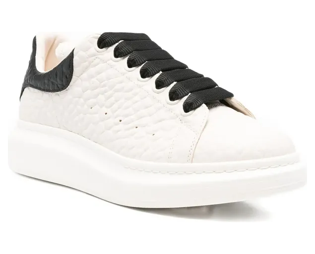 Alexander Mcqueen Oversized Textured Leather “White” (807881 WHAEG 9079) (4)