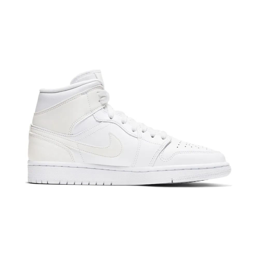 Air Jordan WMNS 1 Mid Triple White (BQ6472-112)