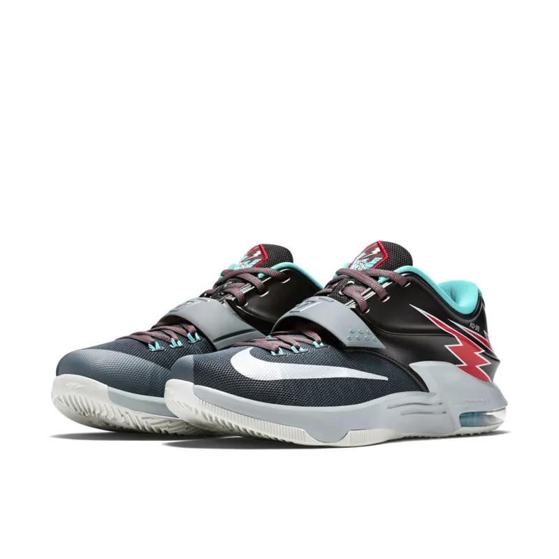 Nike  KD 7 Flight Classic Charcoal/Dove Grey-Light Retro-University Red (653996-005)