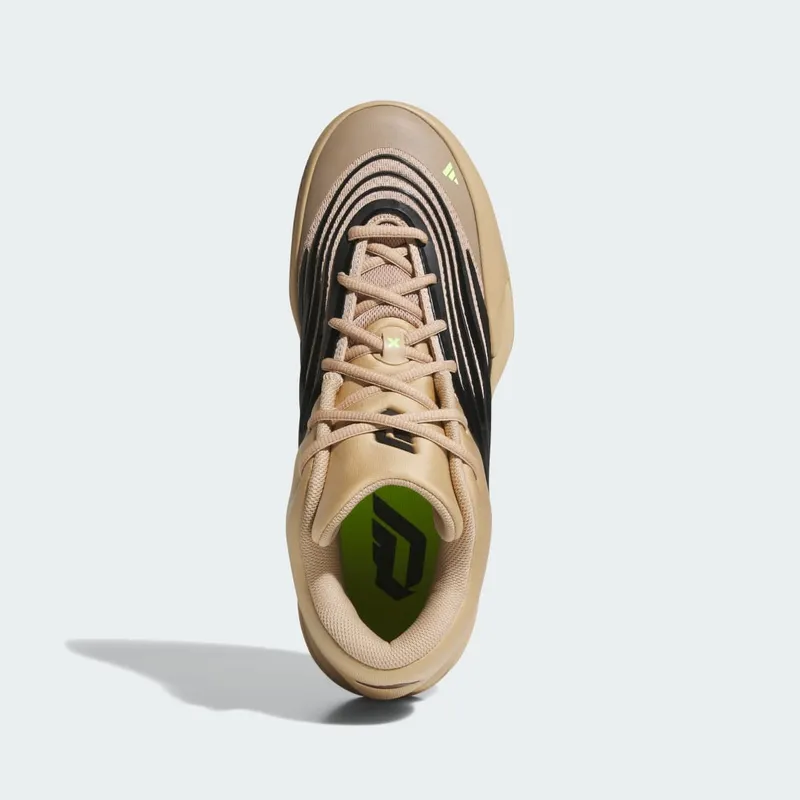 Adidas Dame X Warm Sandstone / Core Black / Lucid Lemon (KJ4399)