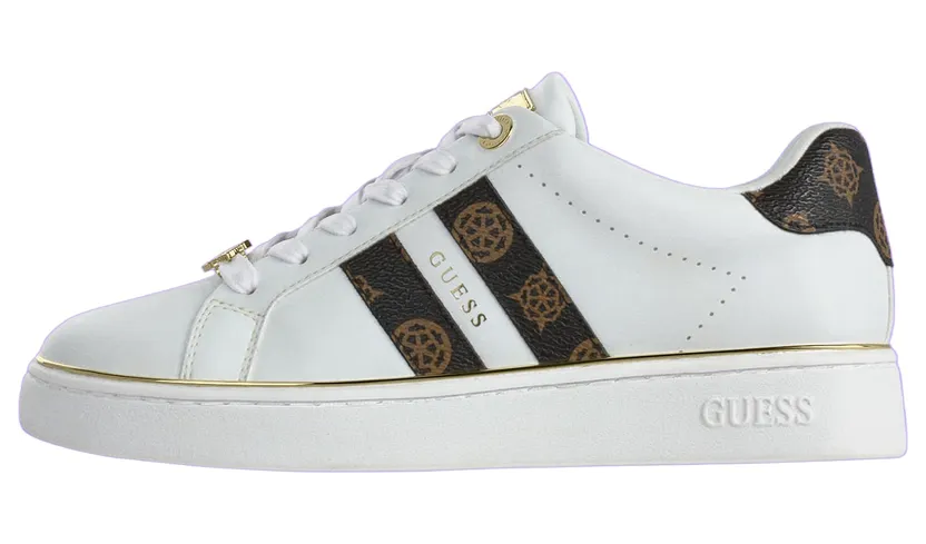 Guess sneaker Bruin / Zwart / Wit (FLTBRL-ELE12-WHIBR)