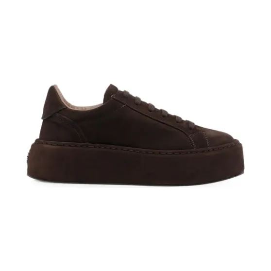 Casadei Renna Plateau-Sneakers aus Wildleder “Brown” (2X121B0501RENNA)