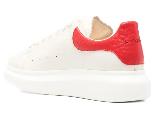 Alexander Mcqueen Embossed Heel “Neutrals/Red” (807881 WHAEG 9095) (4)