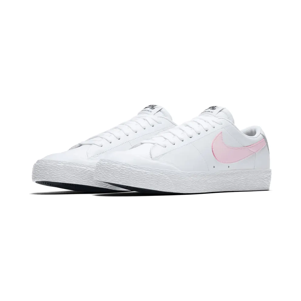 Nike SB Blazer Zoom Low White Prism Pink White/Prism Pink-Black-White (864348-160)
