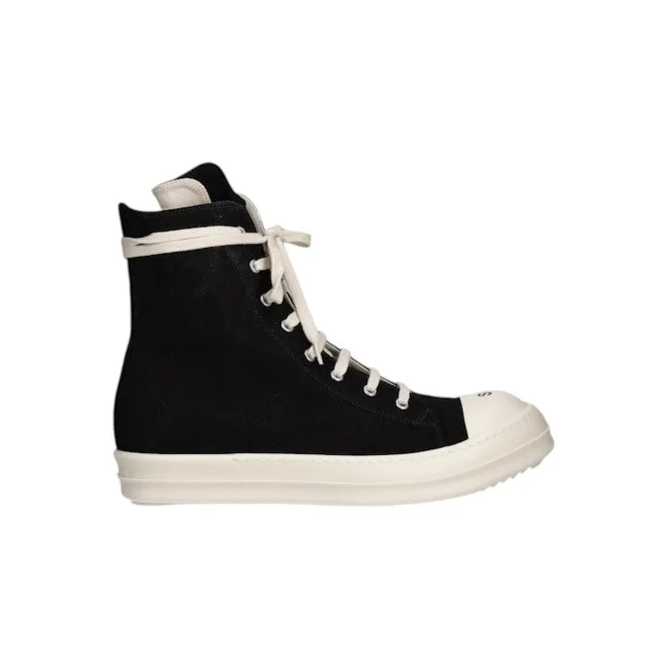 Rick Owens DRKSHDW High Sneaks So Black Milk (DU02E7800-DOEP5-73501)