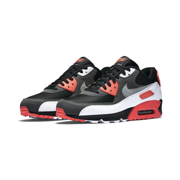 Nike Air Max 90 Reverse Infrared “Black / Dark Grey / White / Neutral Grey” (725233-006)