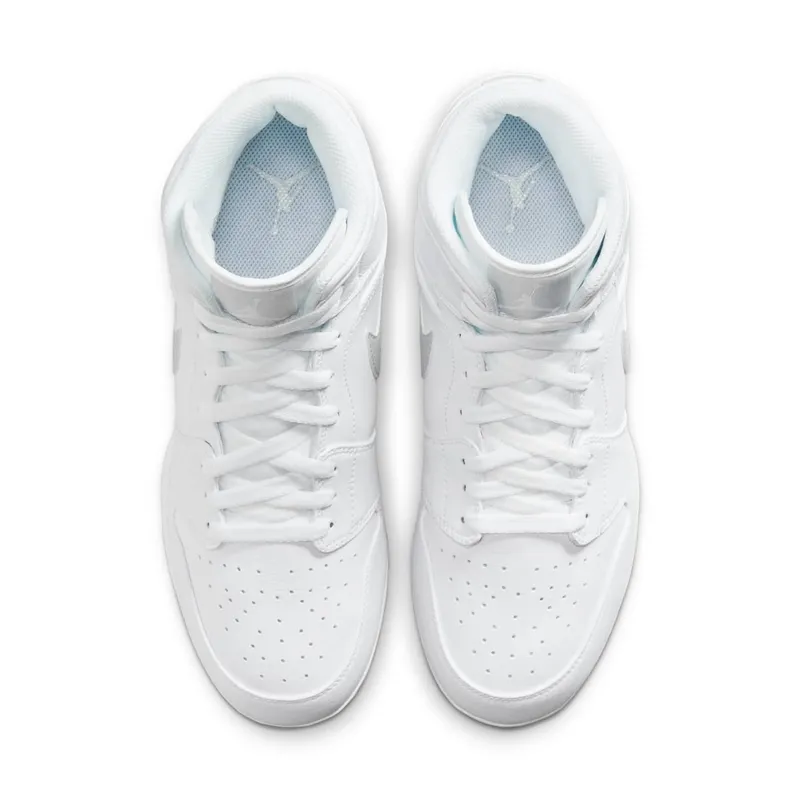 Jordan 1 Mid TD Cleat White Grey Fog (FJ6805-101)