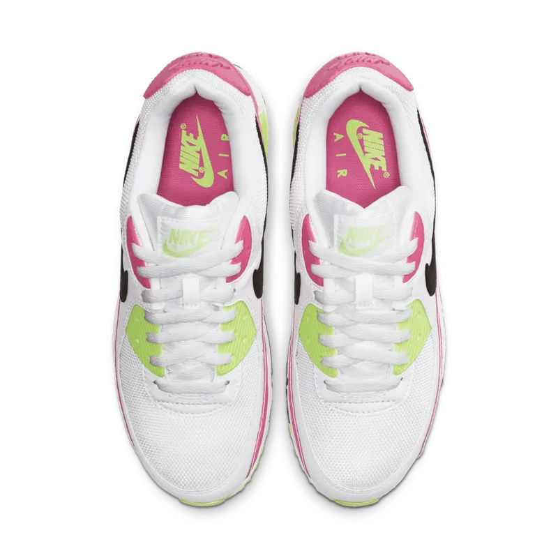 Nike Air Max 90 Watermelon (W) White/Black-Pink Blast-Ghost Green (CT1030-100)