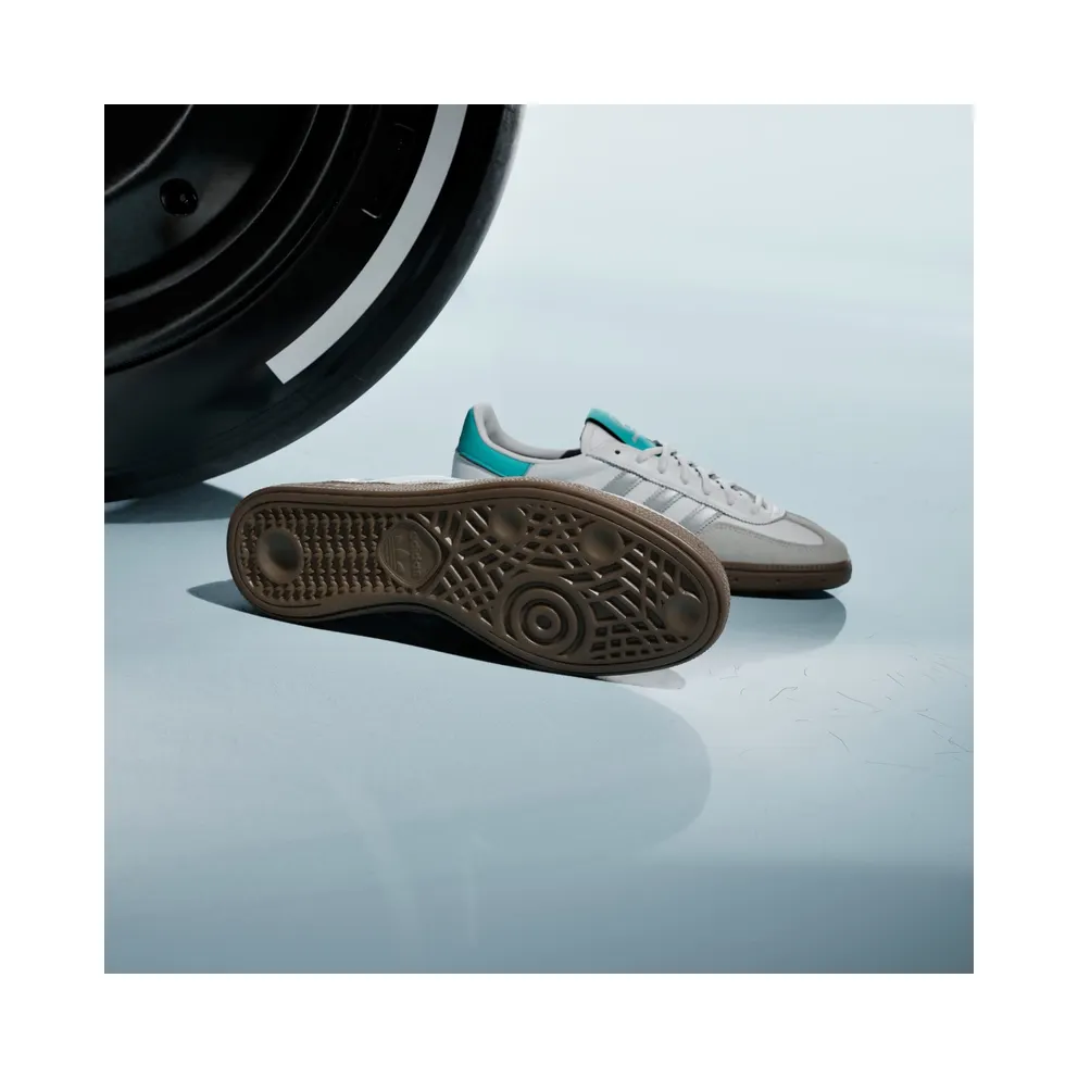Adidas HANDBAL SPEZIAL MERCEDES Shoes Cloud White / Silver Metallic / Gum (KJ1178)