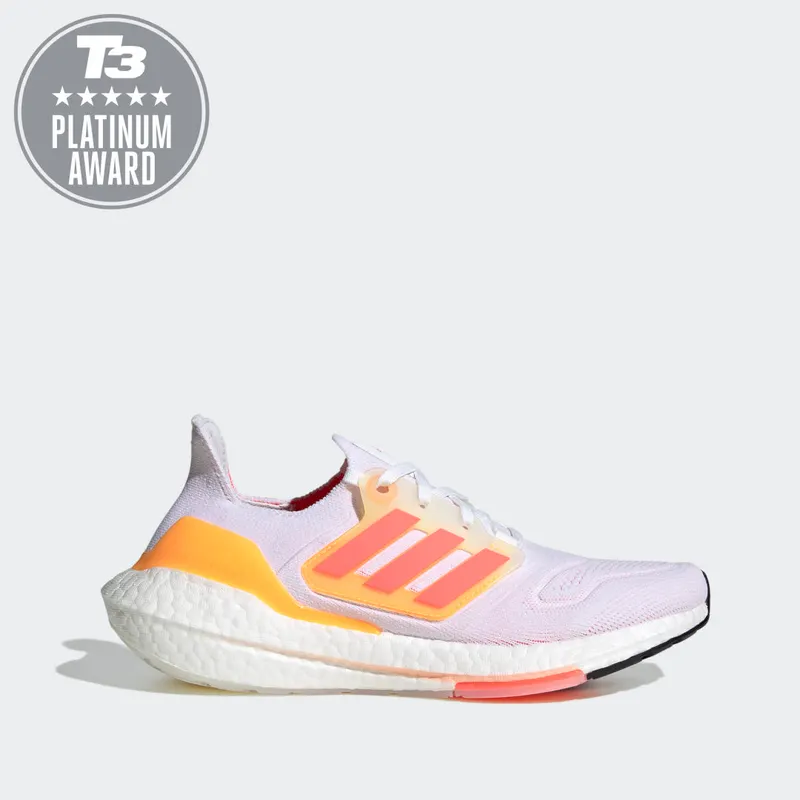 adidas ULTRABOOST 22 Shoes Cloud White / Turbo / Flash Orange (GX5595)